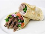 Meat shawarma sandwich