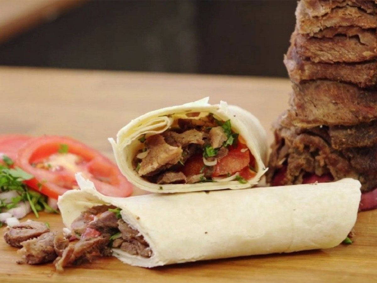 Syrian Meat Shawerma Sandwich