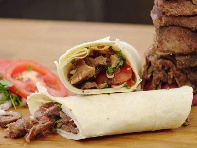 Mutton Meat Shawerma Sandwich