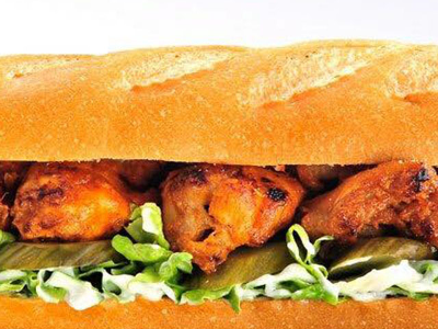 Grilled Shish Tawook Sandwich