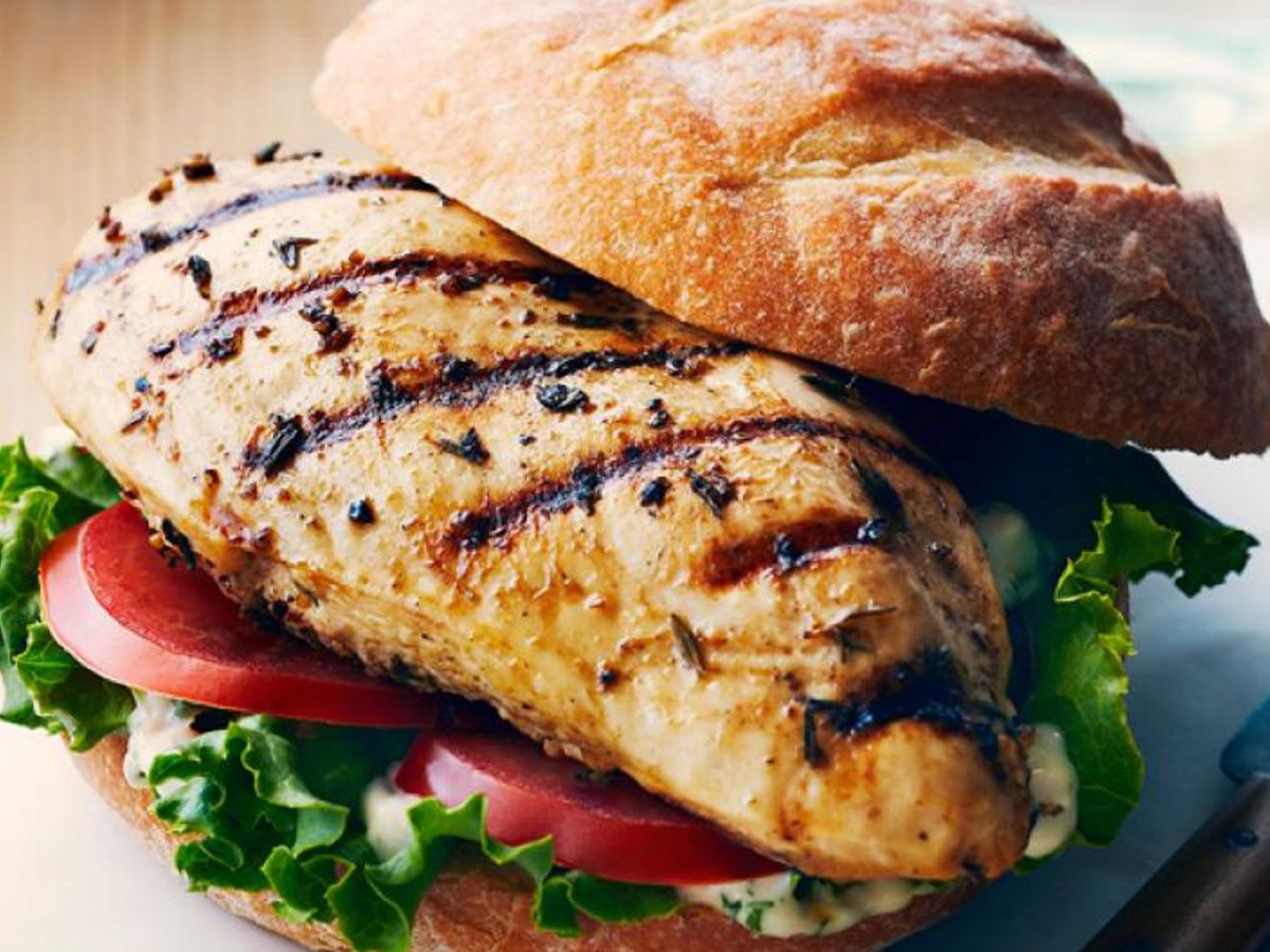 Grilled Chicken Breasts Sandwich