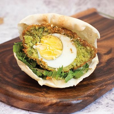 Taamia With Eggs Sandwich