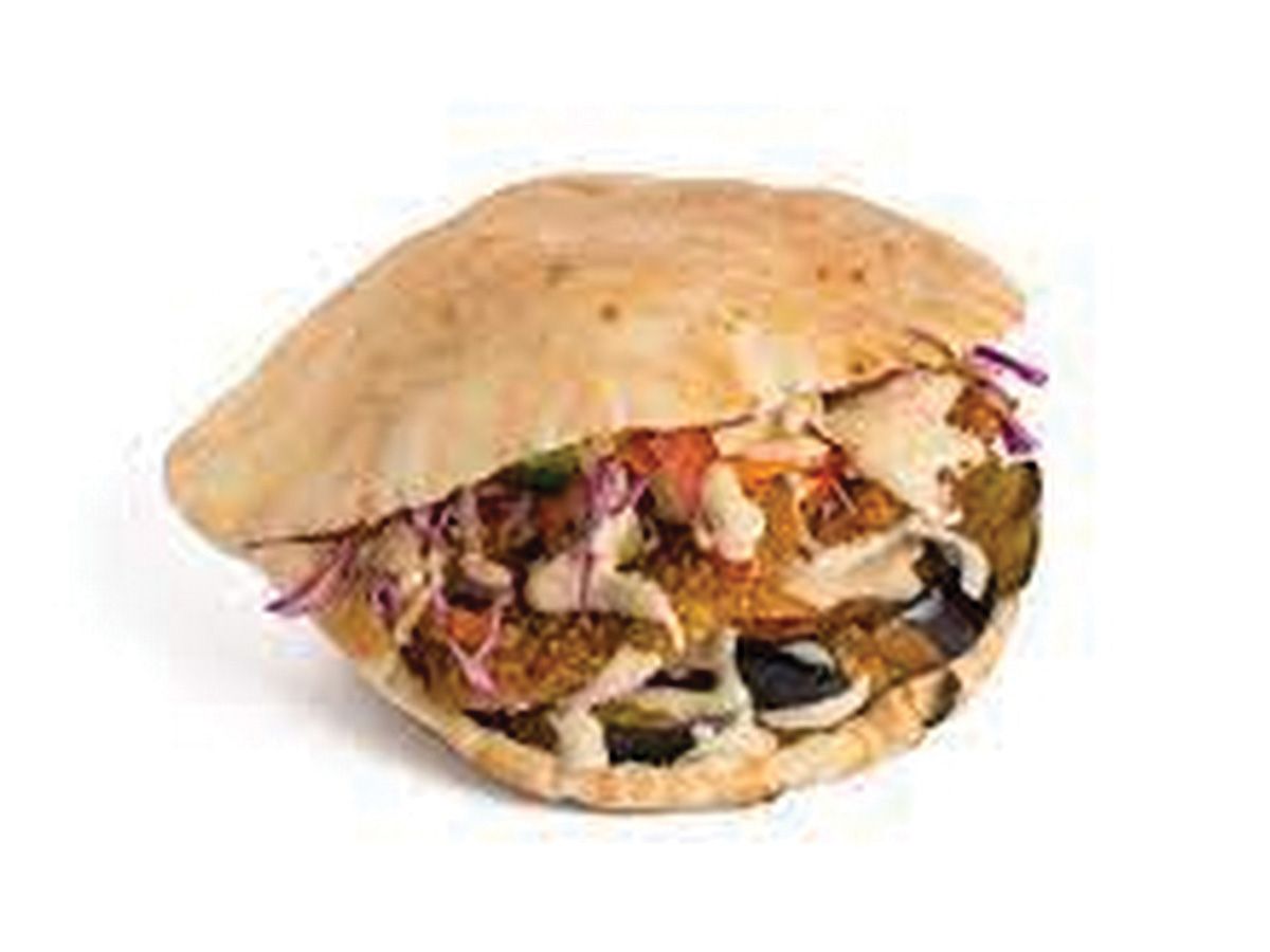 Eggplant Taamia sandwich