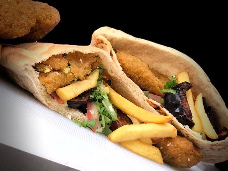 Taamia With Potatoes Sandwich