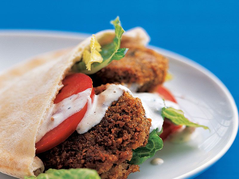 Taamia With Fried Eggs Sandwich