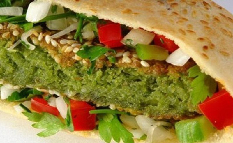 Taamia With Eggplant Sandwich
