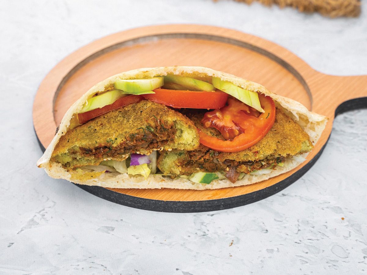 Spicy Stuffed Falafel Sandwich