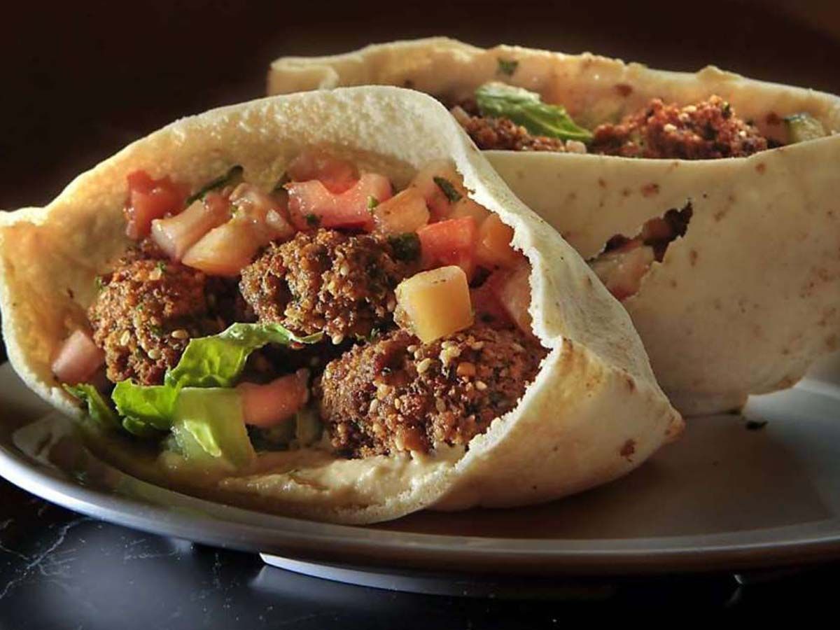 Falafel Sandwich With Potatoes