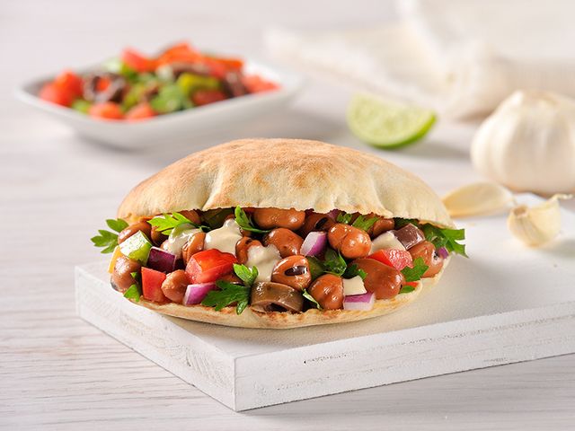 Foul With Tomato Sauce Sandwich
