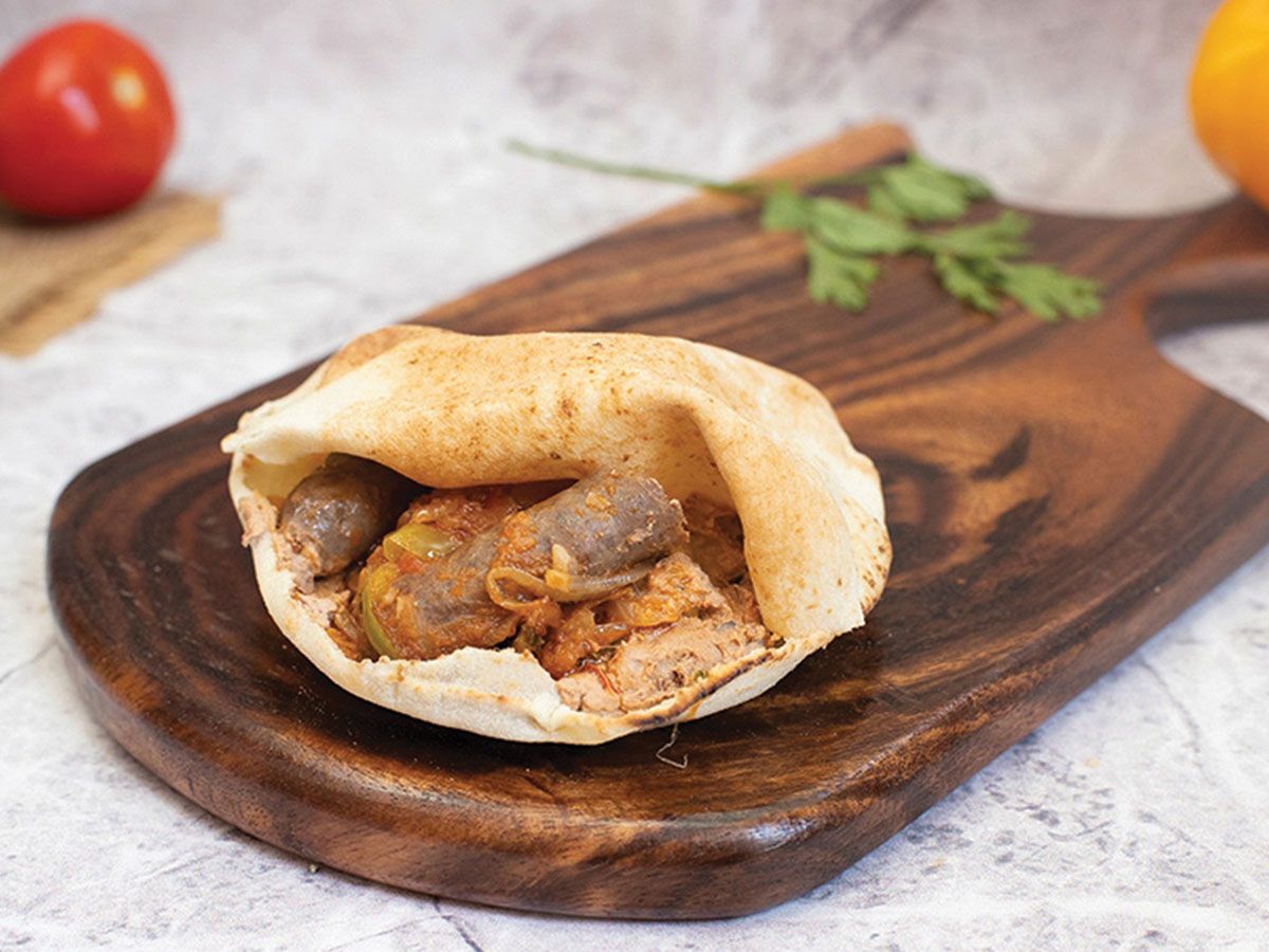 Foul sandwich with sausage