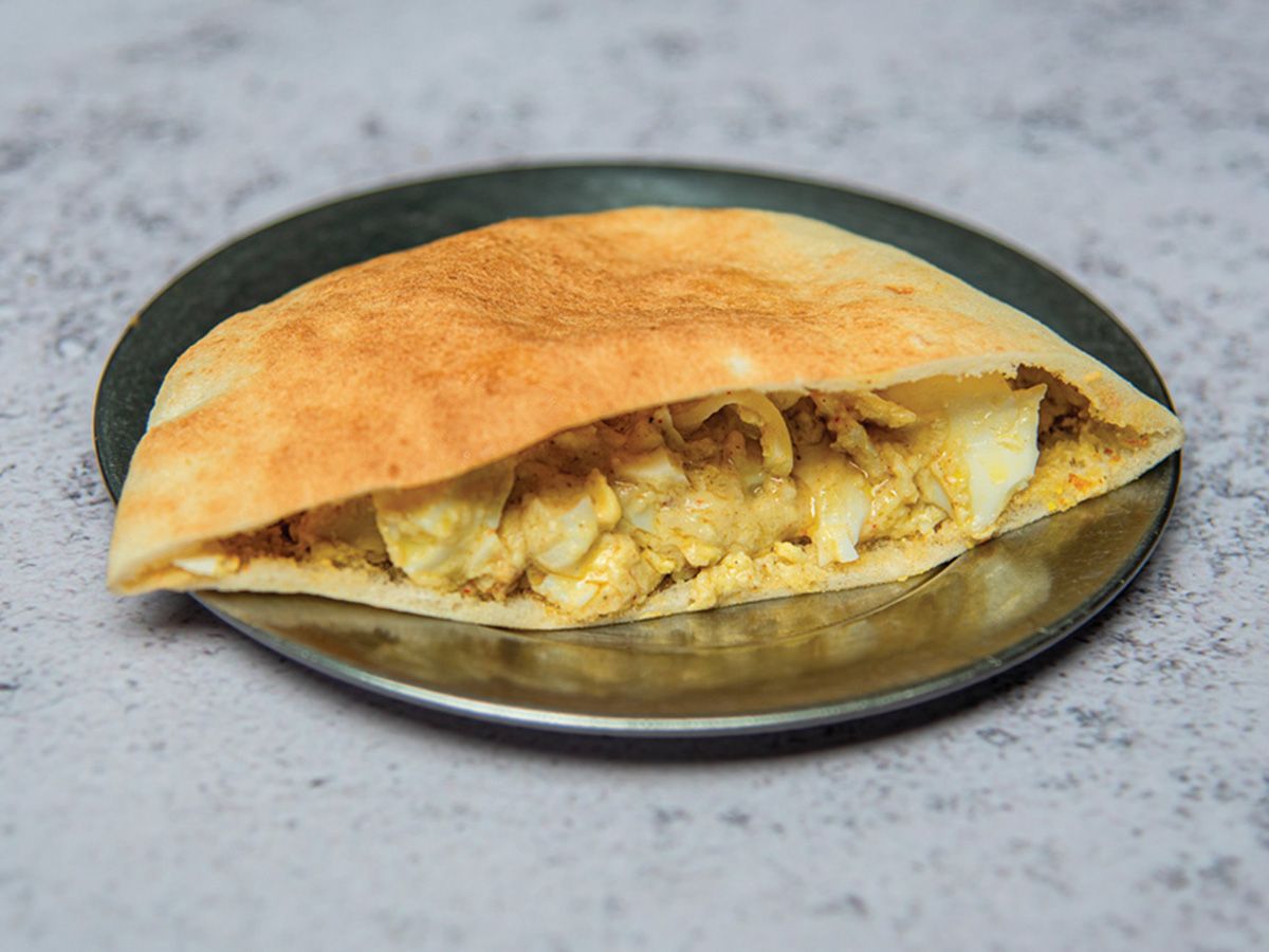 Foul With Boiled Eggs Sandwich