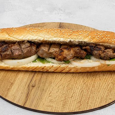 French kandouz Kebab Sandwich