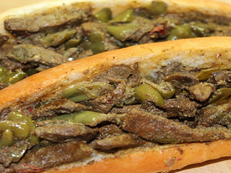 Charcoal Grilled Liver Sandwich