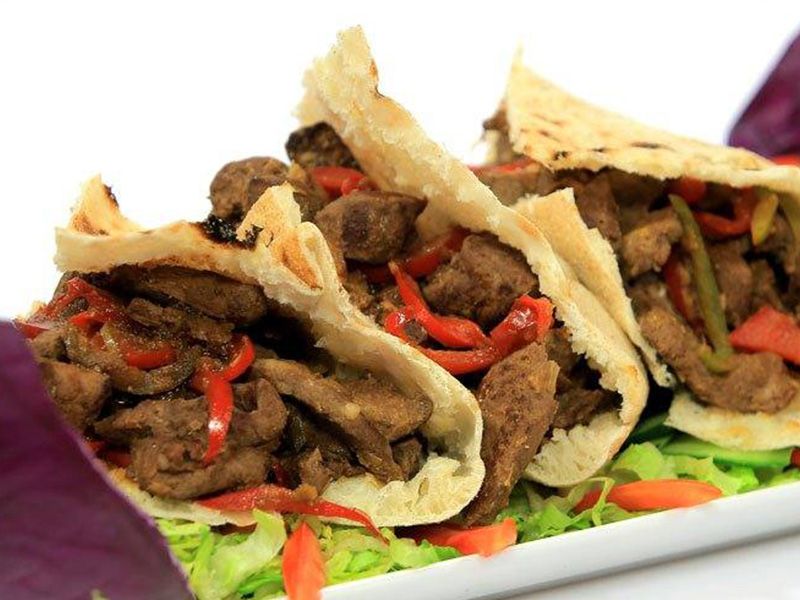 Grilled Iskndrani Liver Sandwich