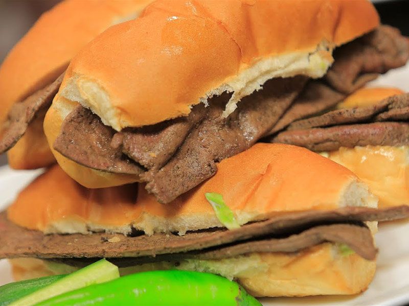 Grilled Liver Sandwich