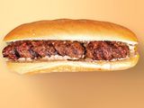 Kofta sandwich on charcoal