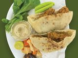 Baladi shrimp kofta sandwich