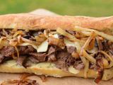 French meat shawarma sandwich