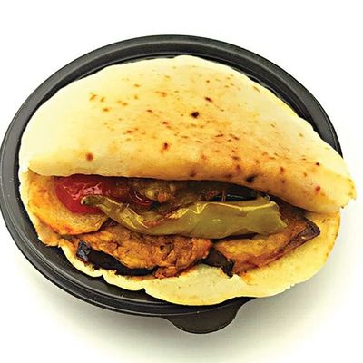 Musaqqa'a with Pastrami Sandwich