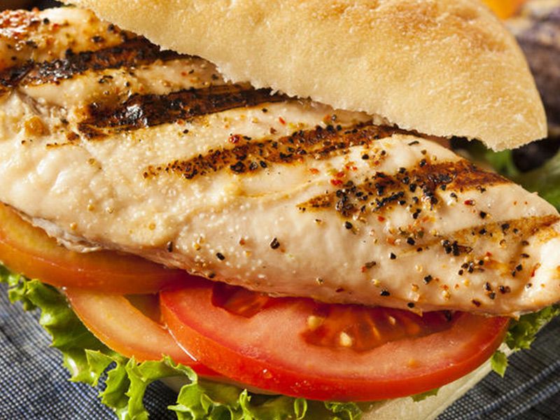 Grilled Chicken Breasts Sandwich