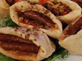 Charcoal Grilled Oriental Sausage Sandwich