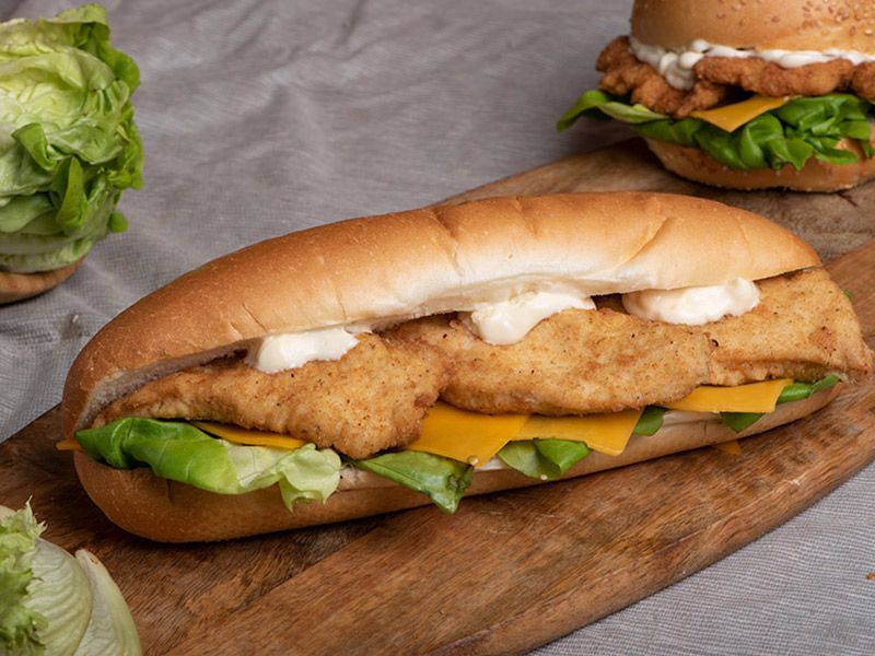 Spicy Strips Sandwich