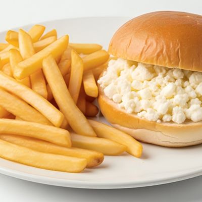 Potato On Feta Cheese Sandwich