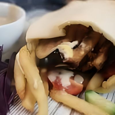 Potato On Eggplant Sandwich