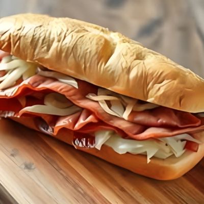 Potato Pastrami Sandwich