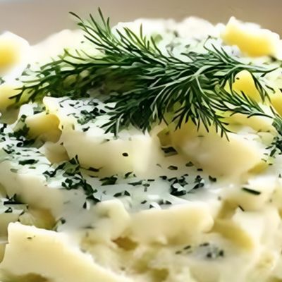 Mashed Potato with Butter Sandwich