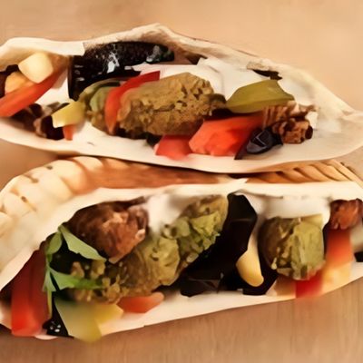 Taamia on Eggplant Sandwich