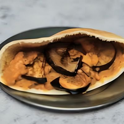 Foul On Eggplant Sandwich