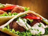 Falafel With Fried Egg Sandwich