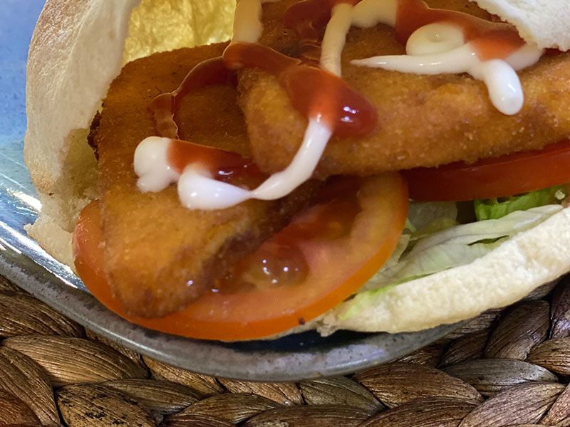 Fried Roumi Cheese Sandwich