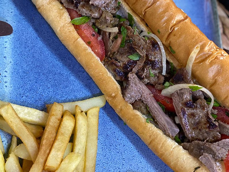 Meat Shawerma Sandwich