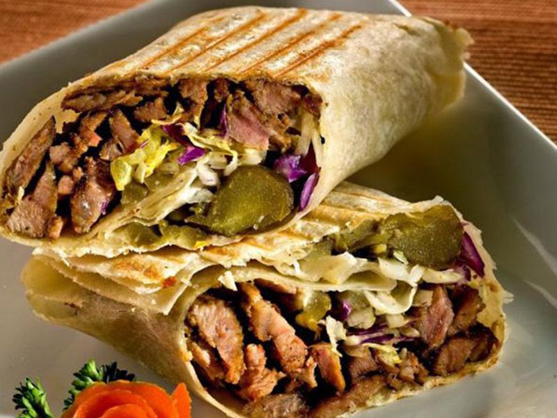 Syrian Meat Shawerma Sandwich