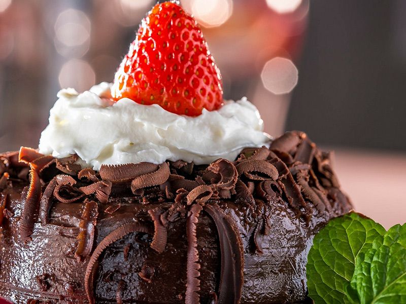 Chocolate Swiss Roll Gateau