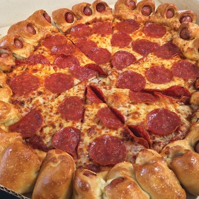 hot dog pizza
