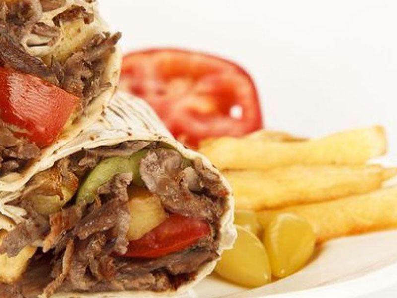 Sausage With French Fries Sandwich