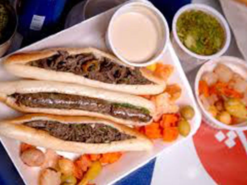Sausage With Eggs Sandwich