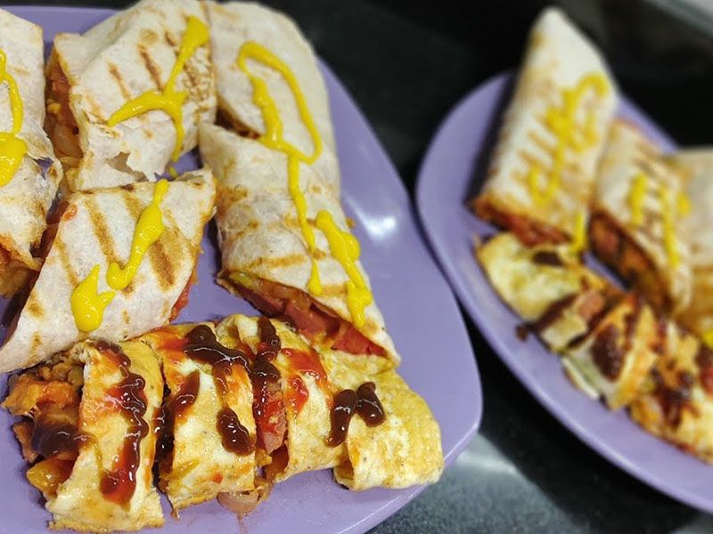 Sausage With Cheese Sandwich