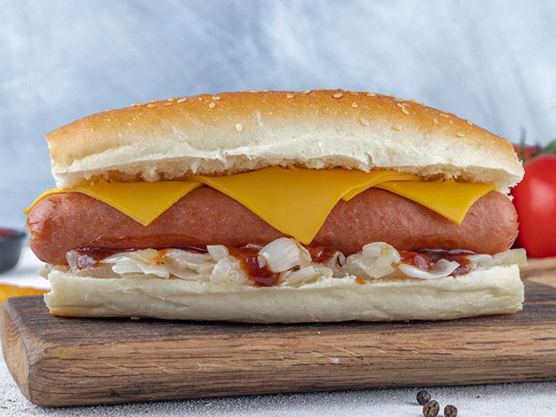 Sausage With Cheese Sandwich