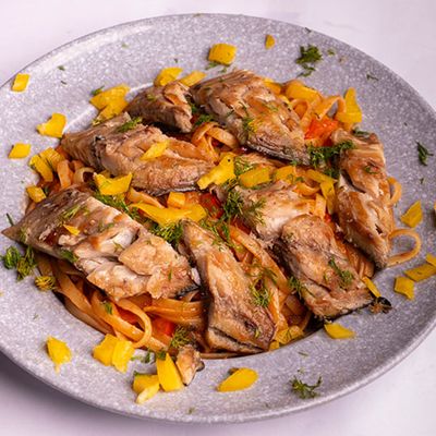 Sweet & Sour Mackerel Pasta