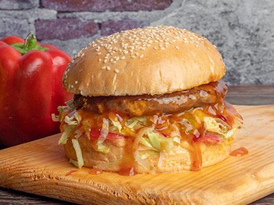 Sweet Chili Beef Burger Sandwich
