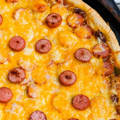 Italian Hot Dog Pizza