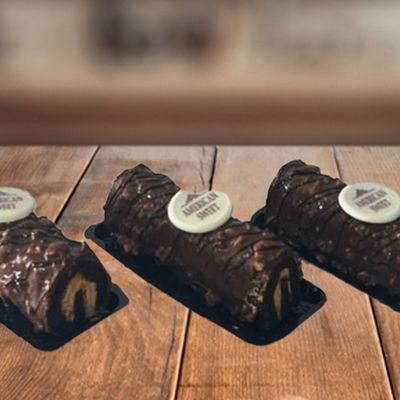 Chocolate Swiss Roll Piece