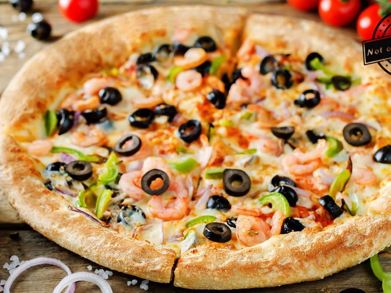 Seafood Ranch Pizza