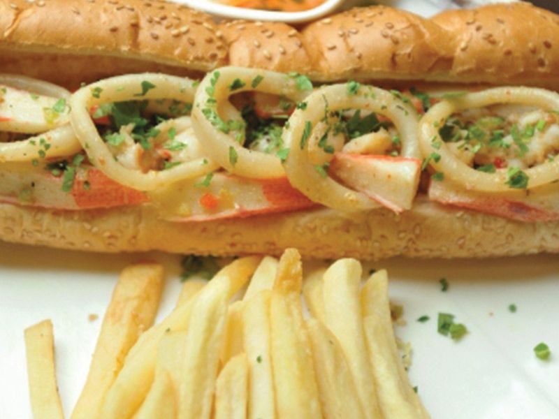 Seafood Cheese Sandwich