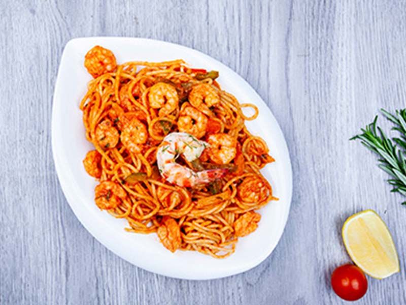 Seafood Pasta With Red Sauce