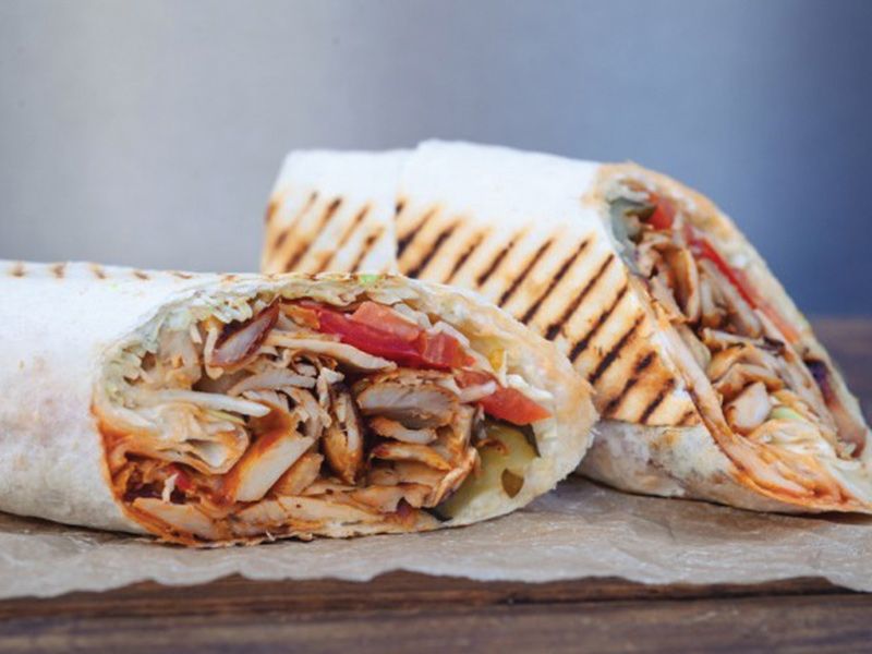 Baraka Chicken Shawerma Tortilla Bread Sandwich
